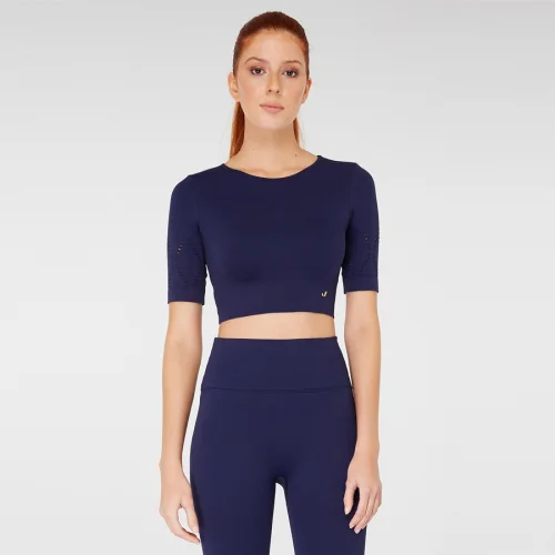 Jerf - Naples Kısa Kol Crop Top Econyl