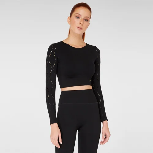 Jerf - Naples Long Sleeve Crop Top Econyl