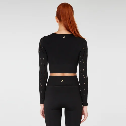 Jerf - Naples Long Sleeve Crop Top Econyl