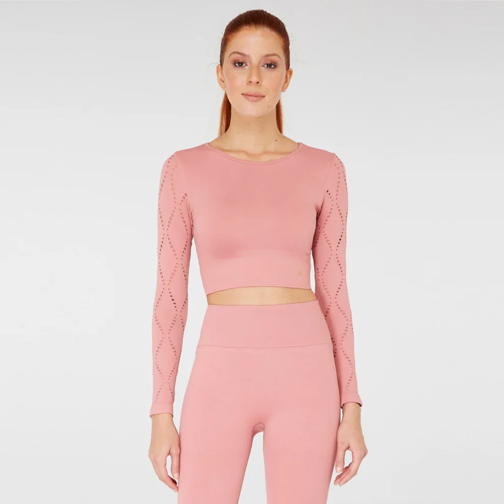 Jerf - Naples Long Sleeve Crop Top Econyl