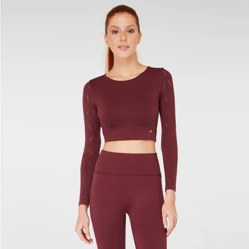 Jerf - Naples Uzun Kol Crop Top Econyl