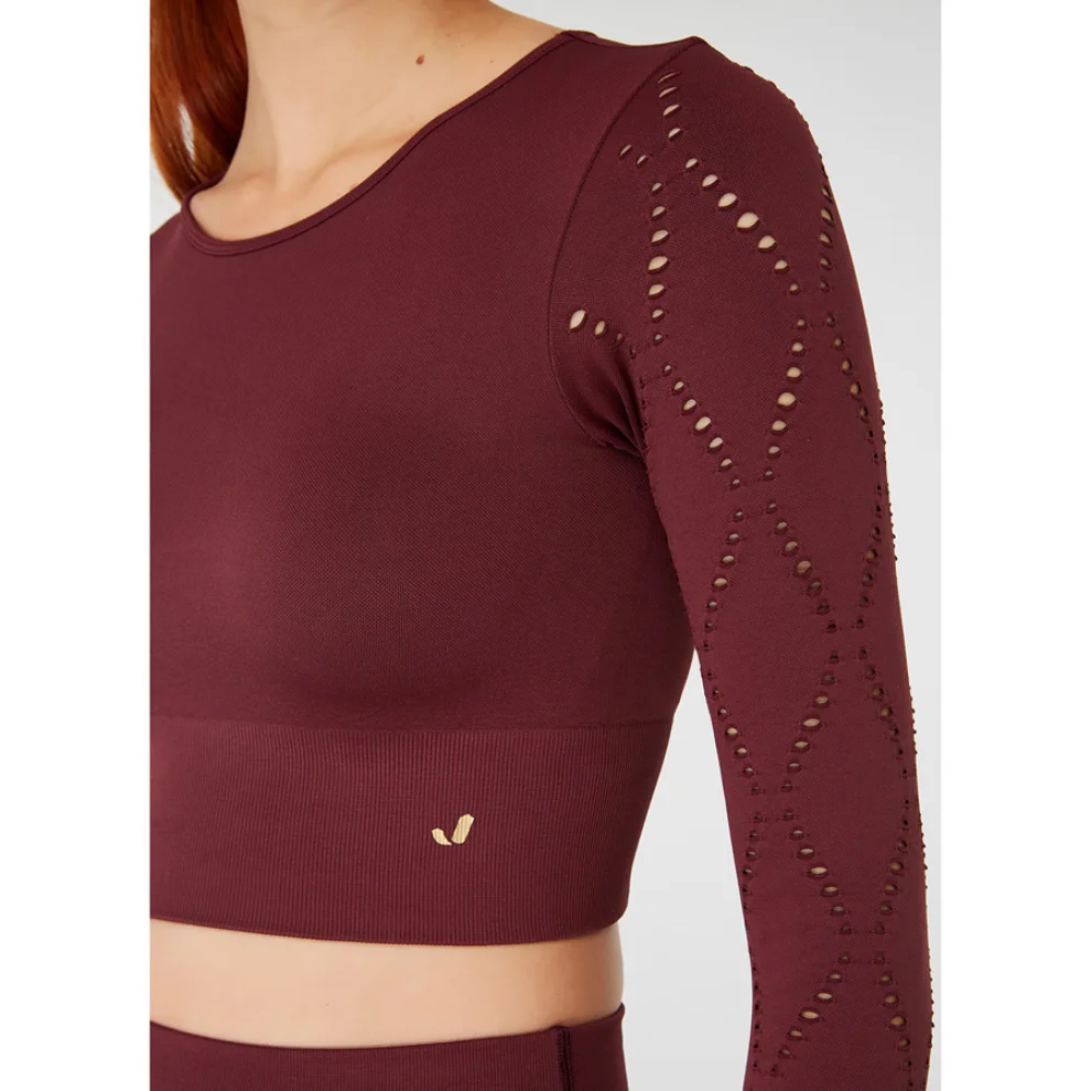 Jerf - Naples Long Sleeve Crop Top Econyl