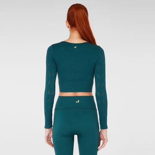 Jerf - Naples Long Sleeve Crop Top Econyl