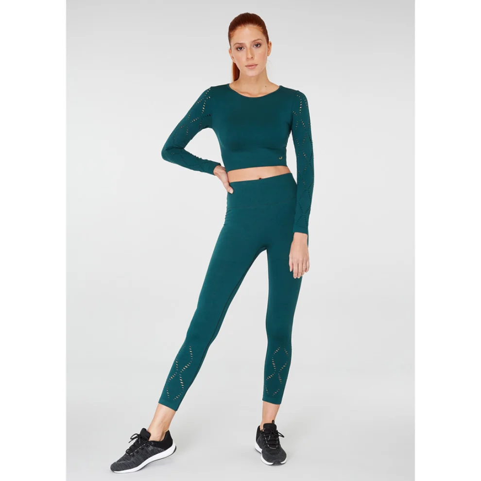 Jerf - Naples Long Sleeve Crop Top Econyl