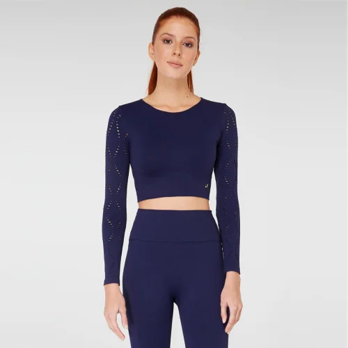 Jerf - Naples Long Sleeve Crop Top Econyl