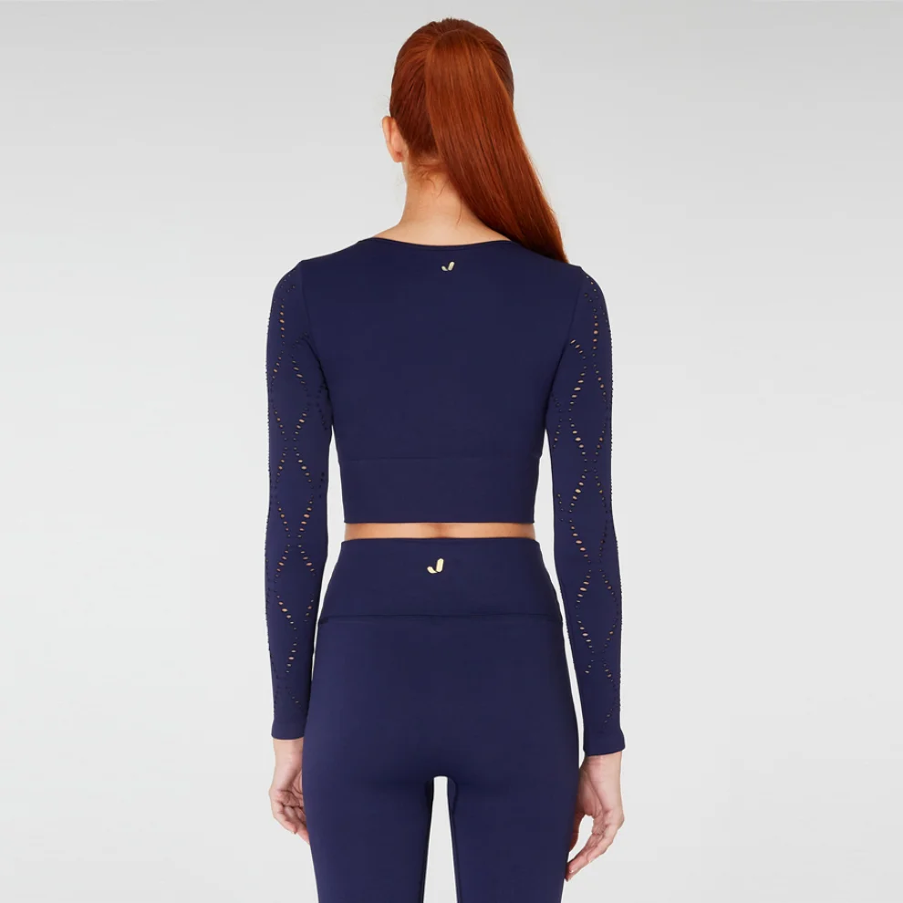 Jerf - Naples Long Sleeve Crop Top Econyl