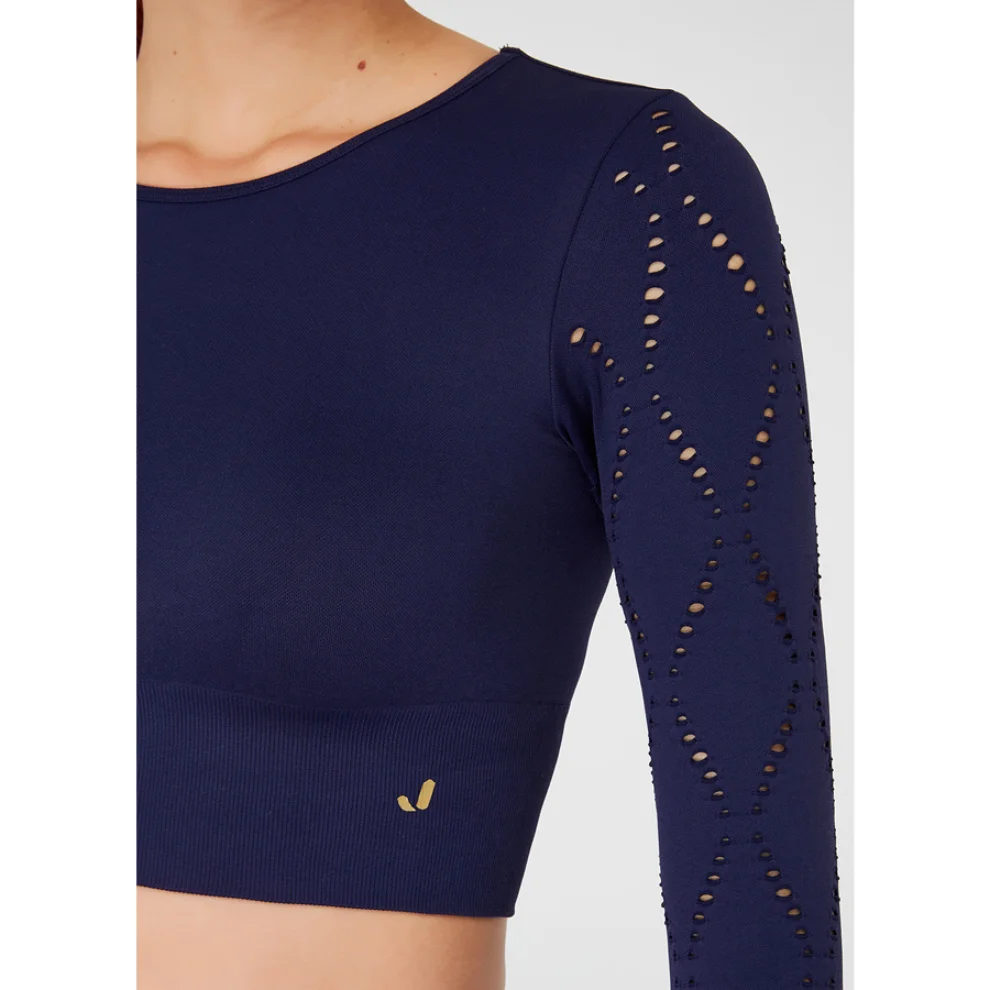 Jerf - Naples Long Sleeve Crop Top Econyl