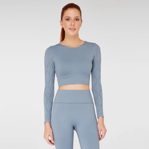 Jerf - Naples Long Sleeve Crop Top Econyl