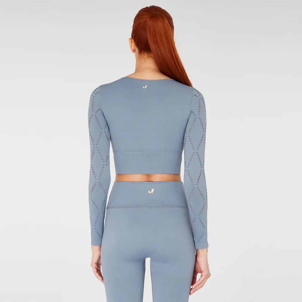 Jerf - Naples Long Sleeve Crop Top Econyl