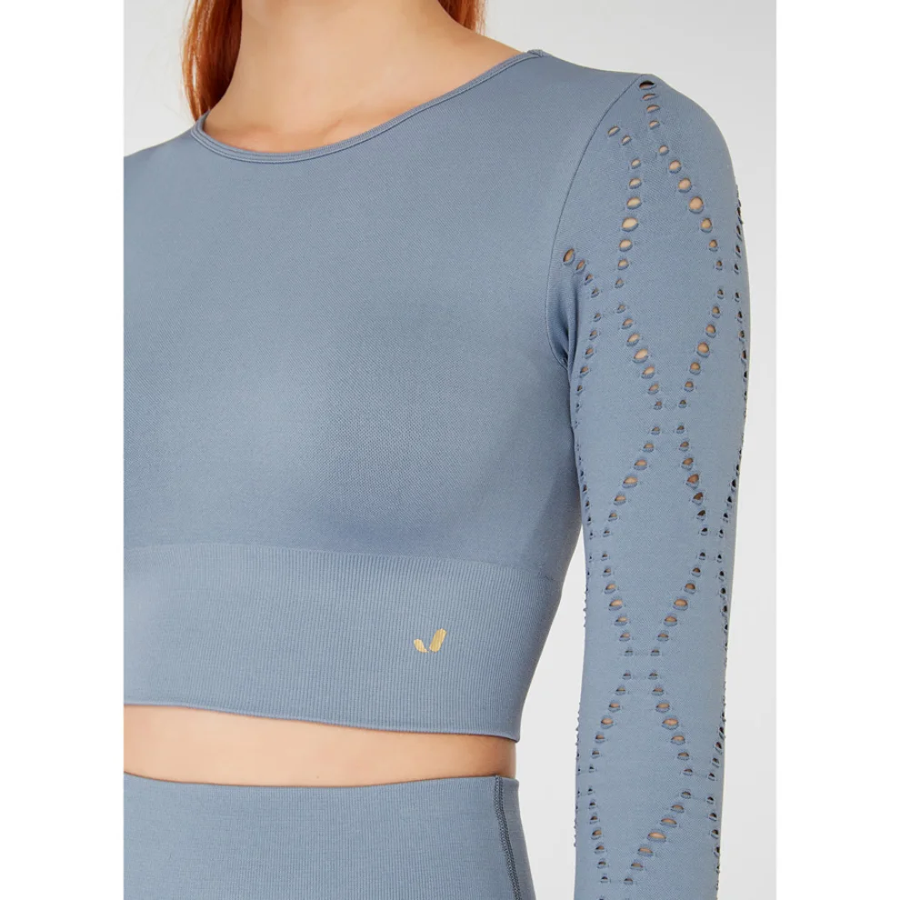 Jerf - Naples Long Sleeve Crop Top Econyl