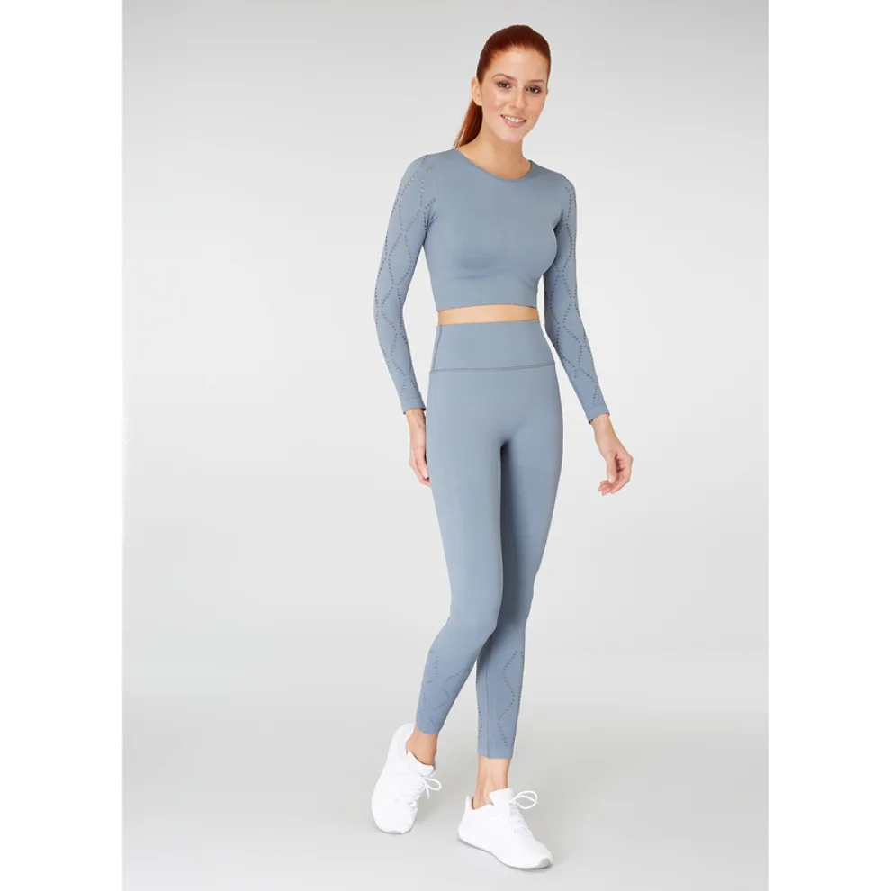 Jerf - Naples Long Sleeve Crop Top Econyl