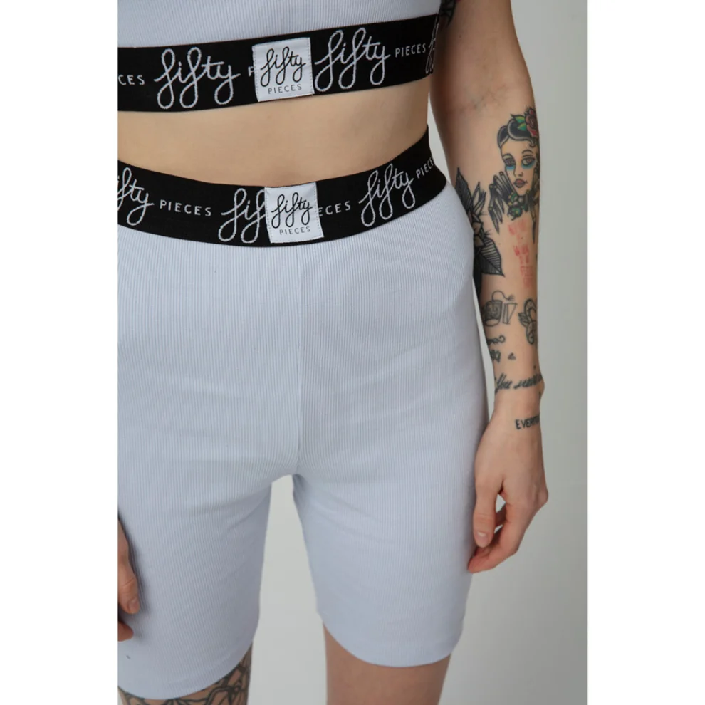 Fifty Pieces - Ribbed Biker Shorts