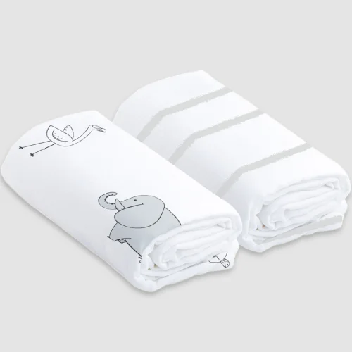 Bebek ve Herşey - Animals and Lines / Picky Baby Double Organic Muslin Set