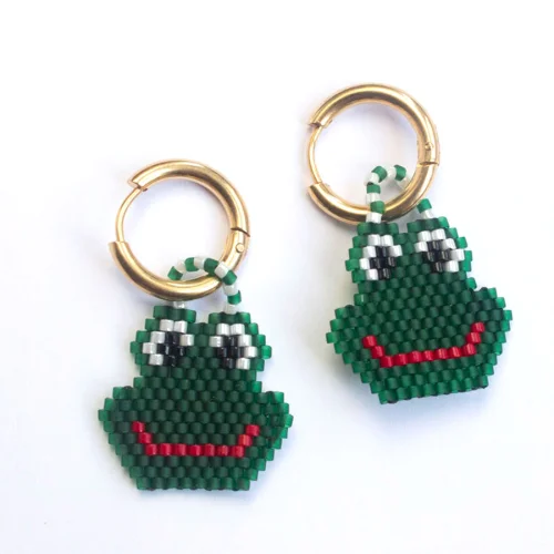 Pemy Store - Happy Frog Charm Earrings