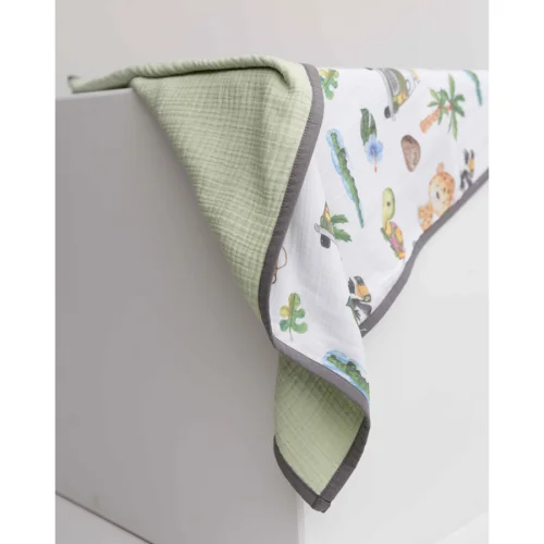 Bebe Bellota - Safari 6 Layer Organic Baby Muslin Quilt