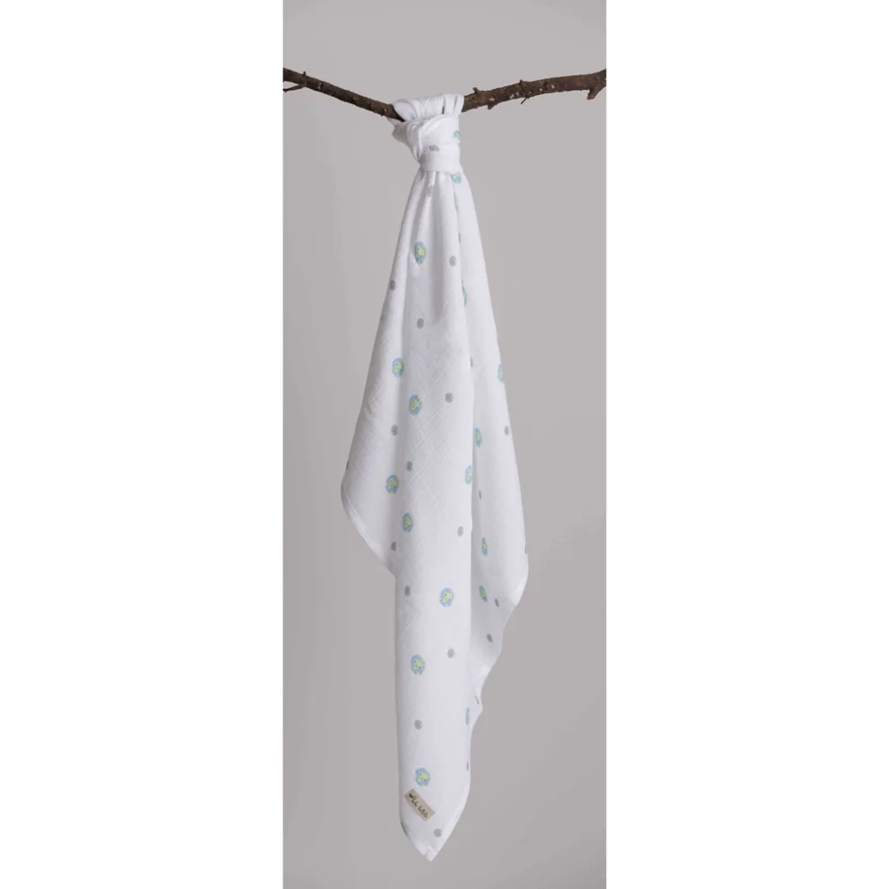 Bebe Bellota - Earth 2 Layer Organic Baby Muslin Sweddle