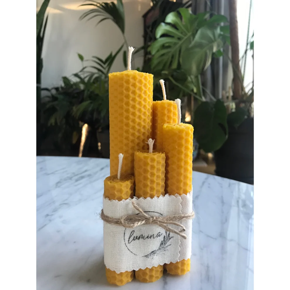 Lumina Candles - Lumina 5 Piece Beeswax Set