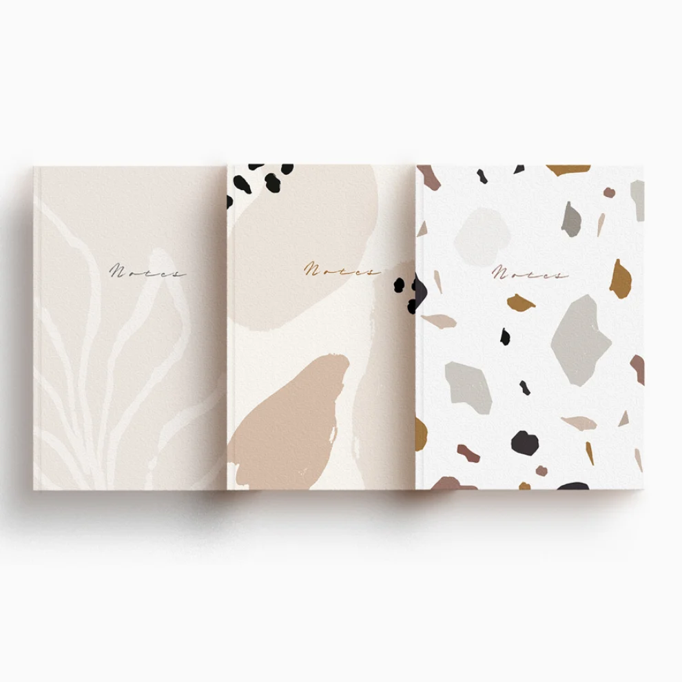 Atelier I 2n - Nature-Soft-Terrazzo Set of 6 Notebook