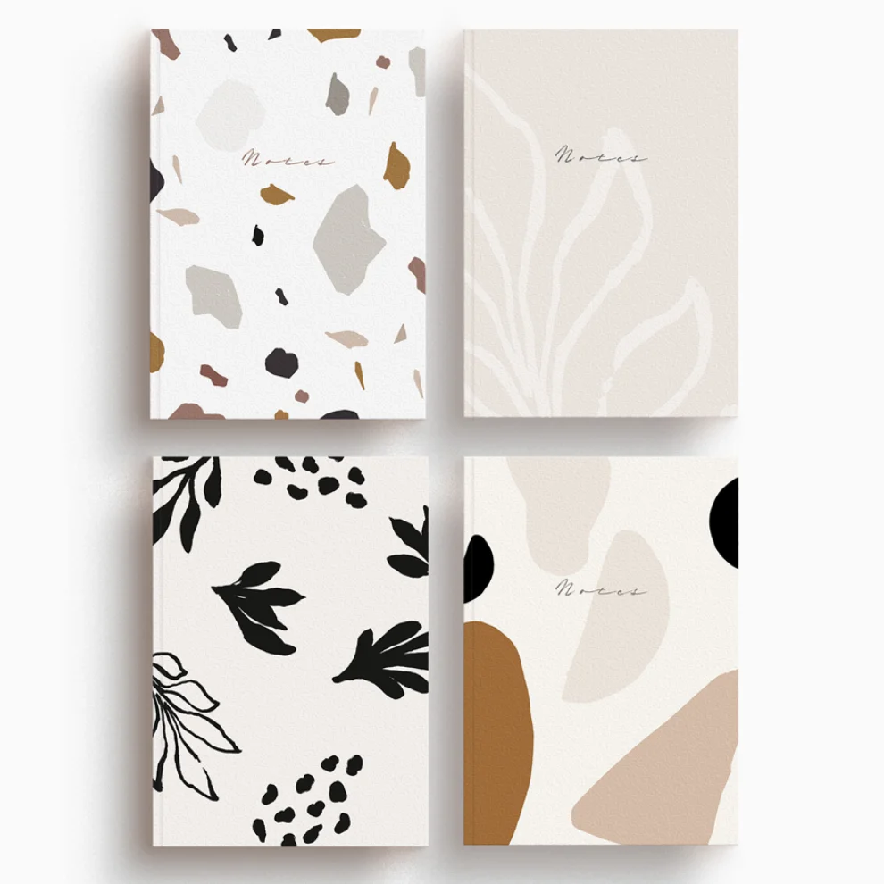 Atelier I 2n - Shapes-April-Nature-Terrazzo Set of 8 Notebook