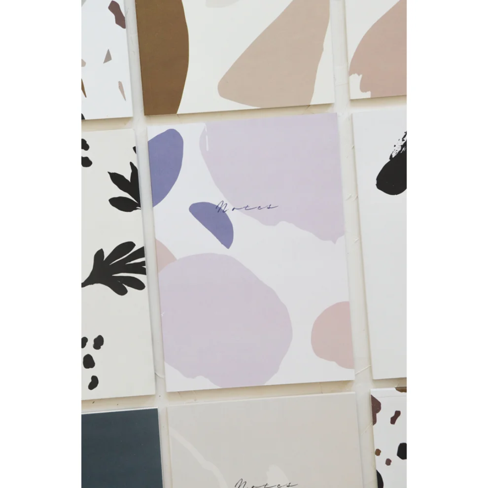 Atelier I 2n - Terrazzo-Shapes-Blue-Fairytale-Roads-April-Soft-Nature 8'li Defter Seti   