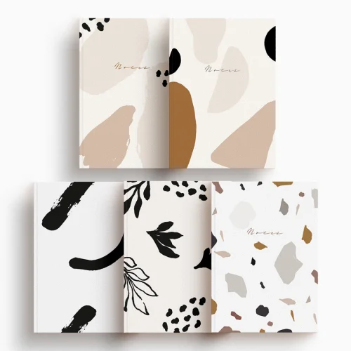 Atelier I 2n - Terrazzo-Shapes-Roads-April-Soft Set of 5 Notebook