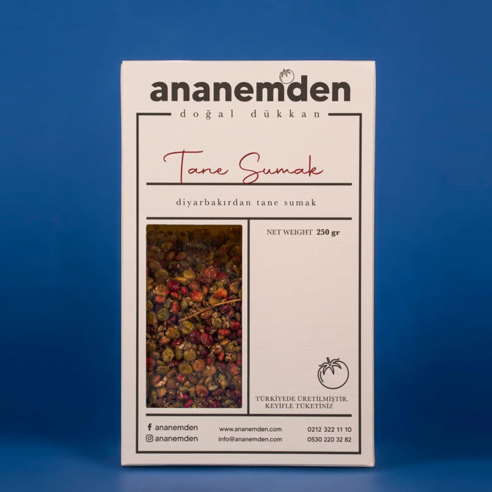 Ananem'den Doğal Dükkan - Tane Sumak 250 Gr