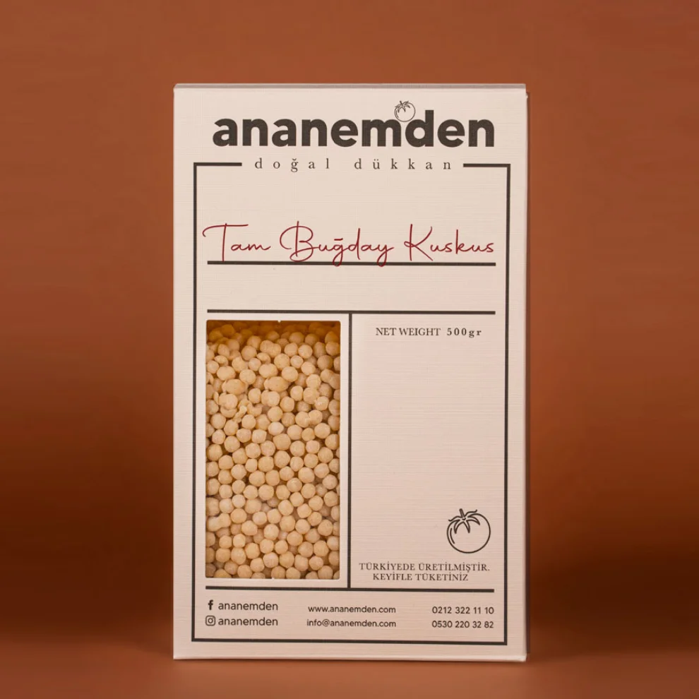 Ananem'den Doğal Dükkan - Tam Buğday Kuskus 500 Gr