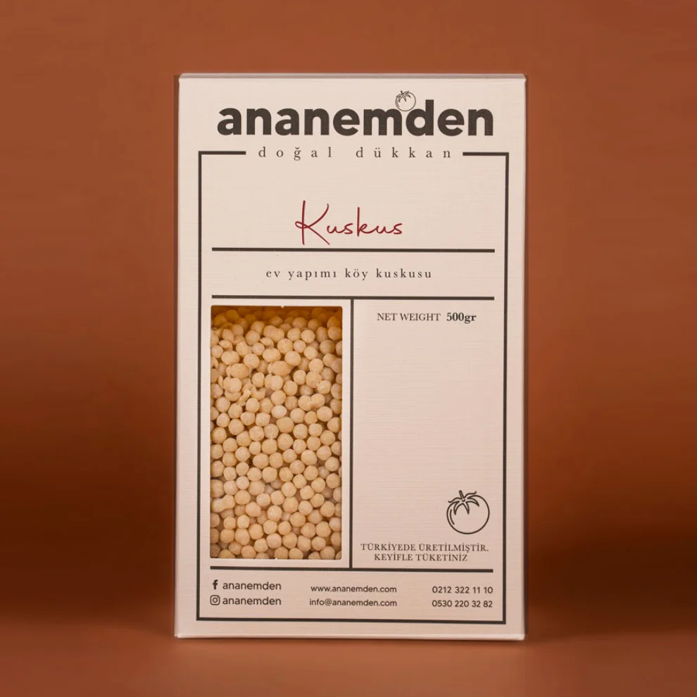 Ananem'den Doğal Dükkan - Sade Kuskus 500 Gr