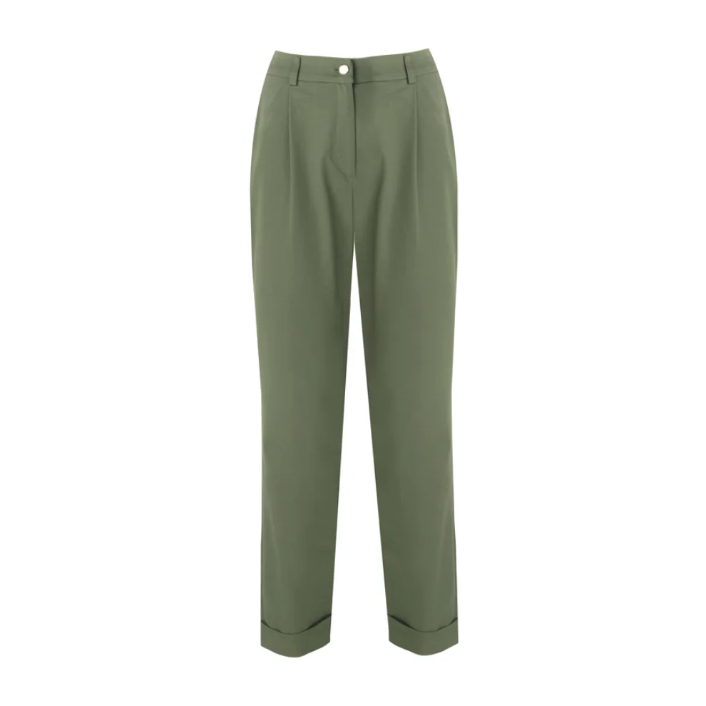 Beamy - Panna Pleated Turn-off Cuff Pants