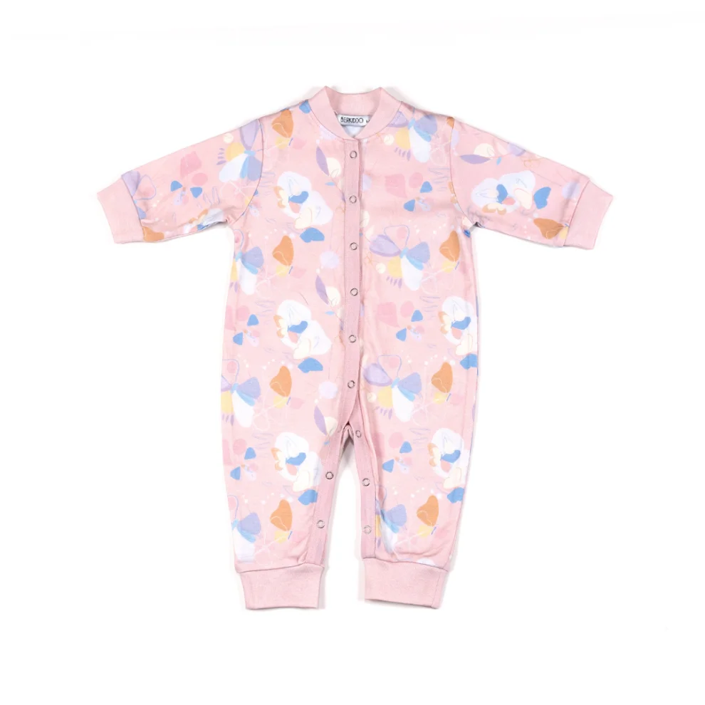 Berkiddo - Butterfly Patterned Long Sleeve Suit