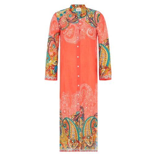 Jade and Mate	 - Orange Ethnic Long Shirt