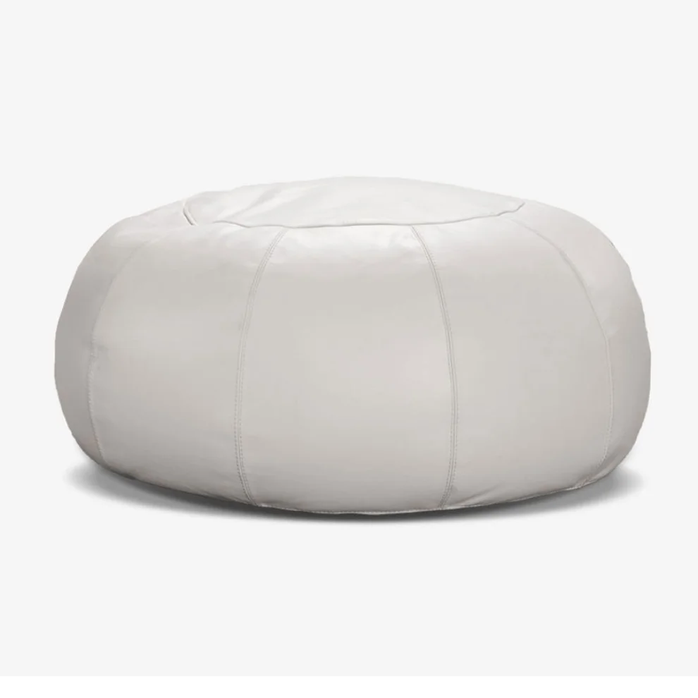 Estetik Decor - Taboo Deri Lotus Pearl Beanbag Puf