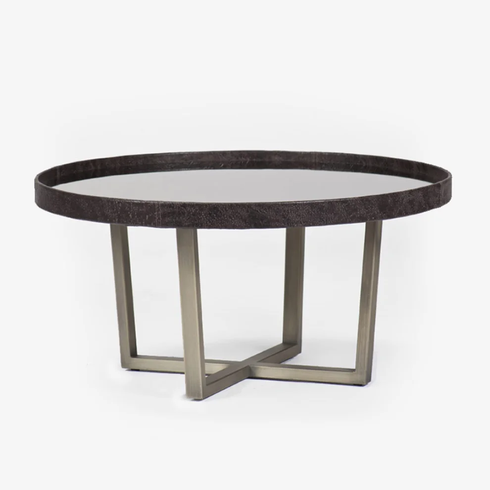 Estetik Decor - Kongo Leather Coffee Table