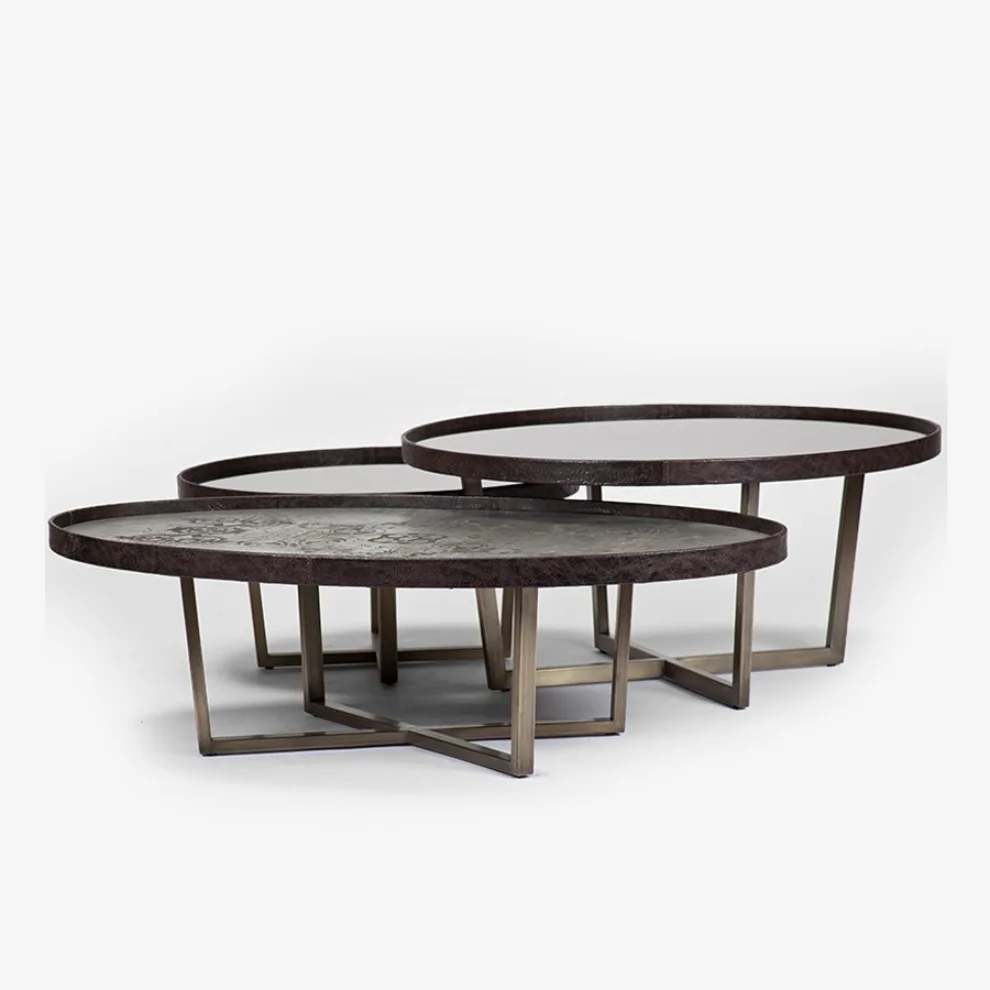 Estetik Decor - Kongo Leather Coffee Table