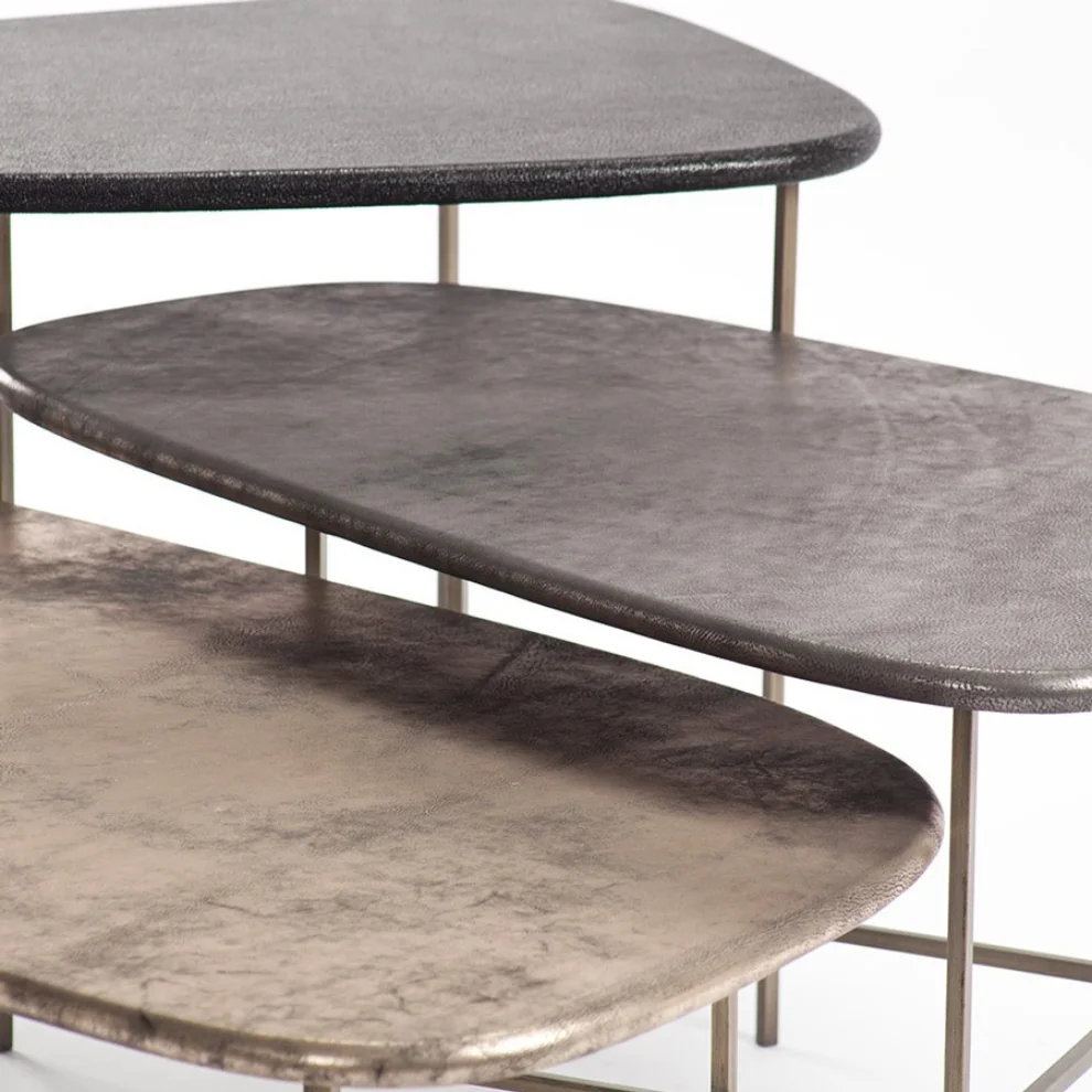 Estetik Decor - Trıat Leather Coffee Table