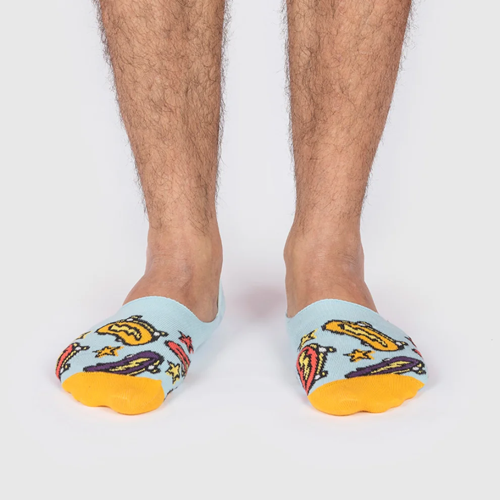 One Two Sock - Skateboard Man Line Socks