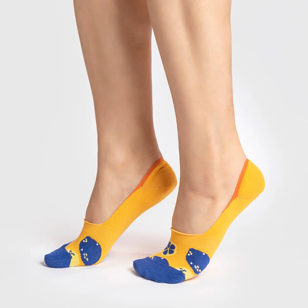 One Two Sock - Lime Women Line Socks