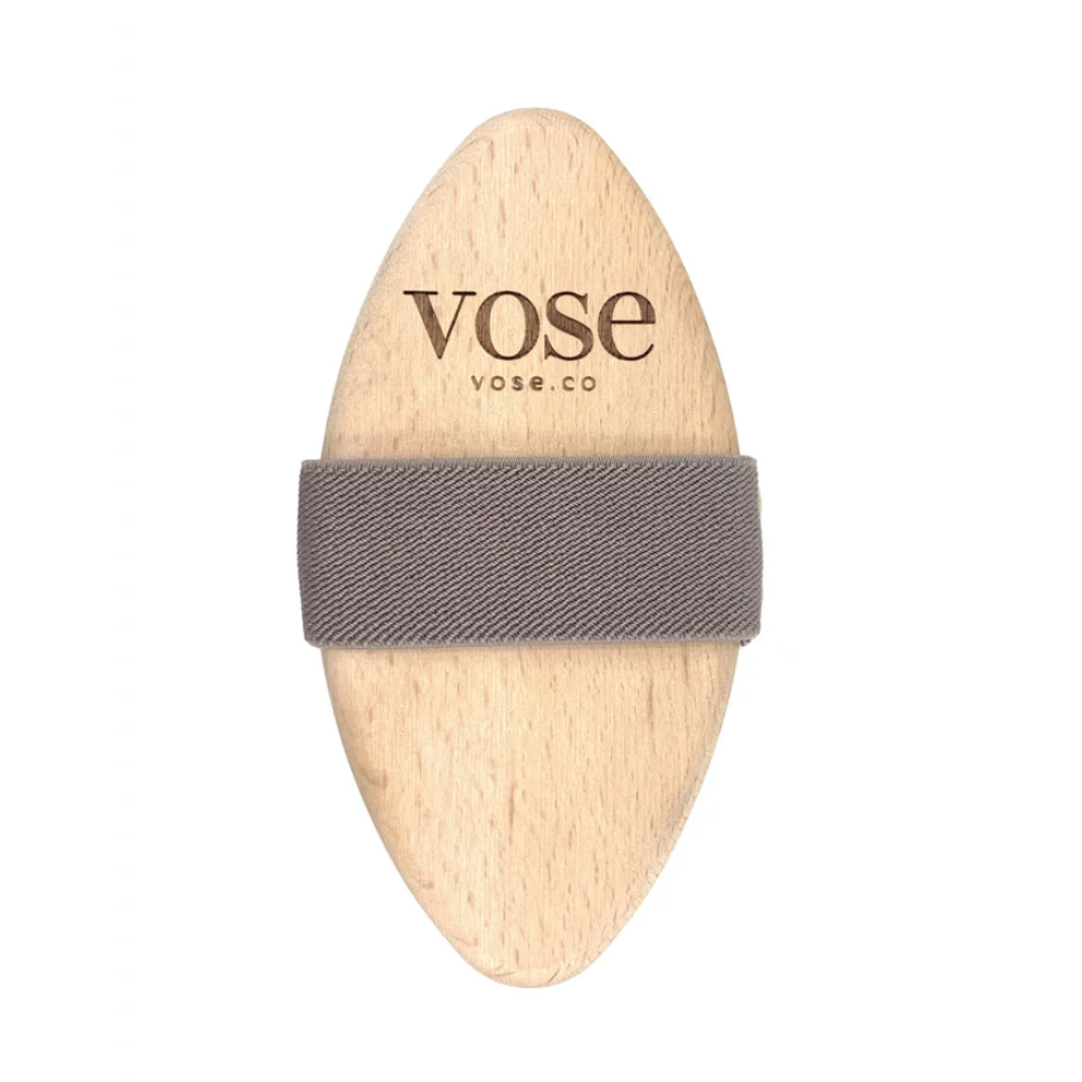 Vose	 - Original Horse Hair Dry Face and Body Brush (Tulip) Set - Natural Exfoliating Face & Body Brush