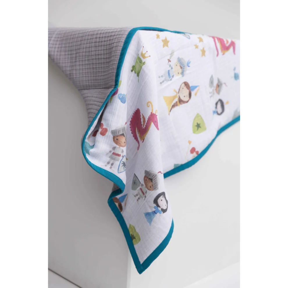 Bebe Bellota - Dragon - 6 Layer Organic Baby Muslın Quilt