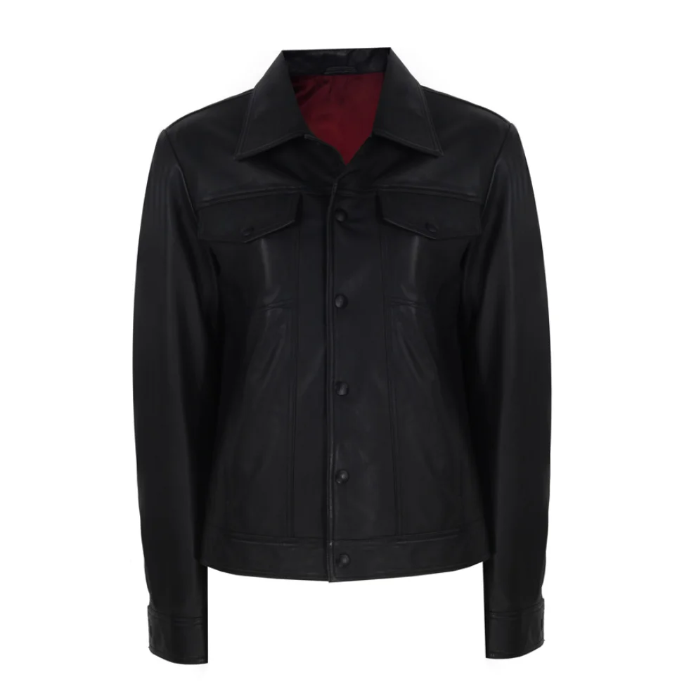 Haze of Monk - Erkek Enso All - Black Trucker Jacket