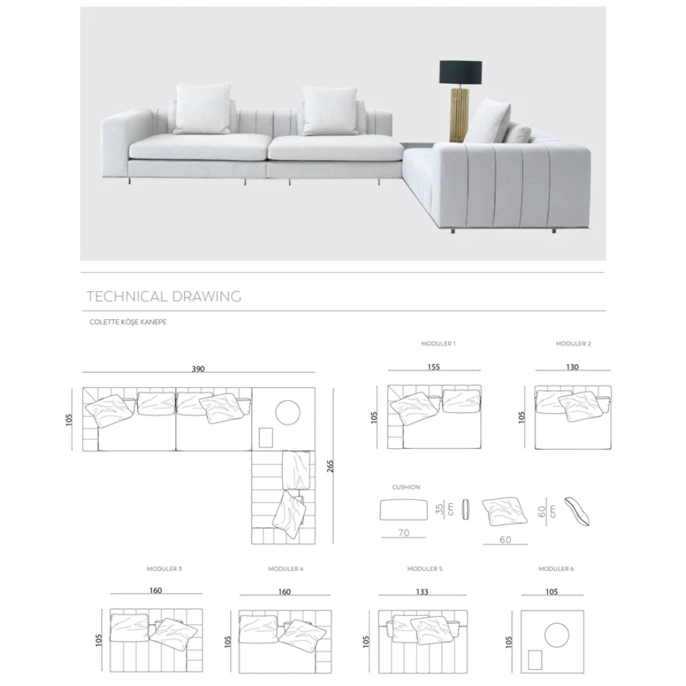 Norde Mobilya  - Colette Corner Sofa 