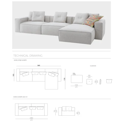 Norde Mobilya - Nora Corner Sofa