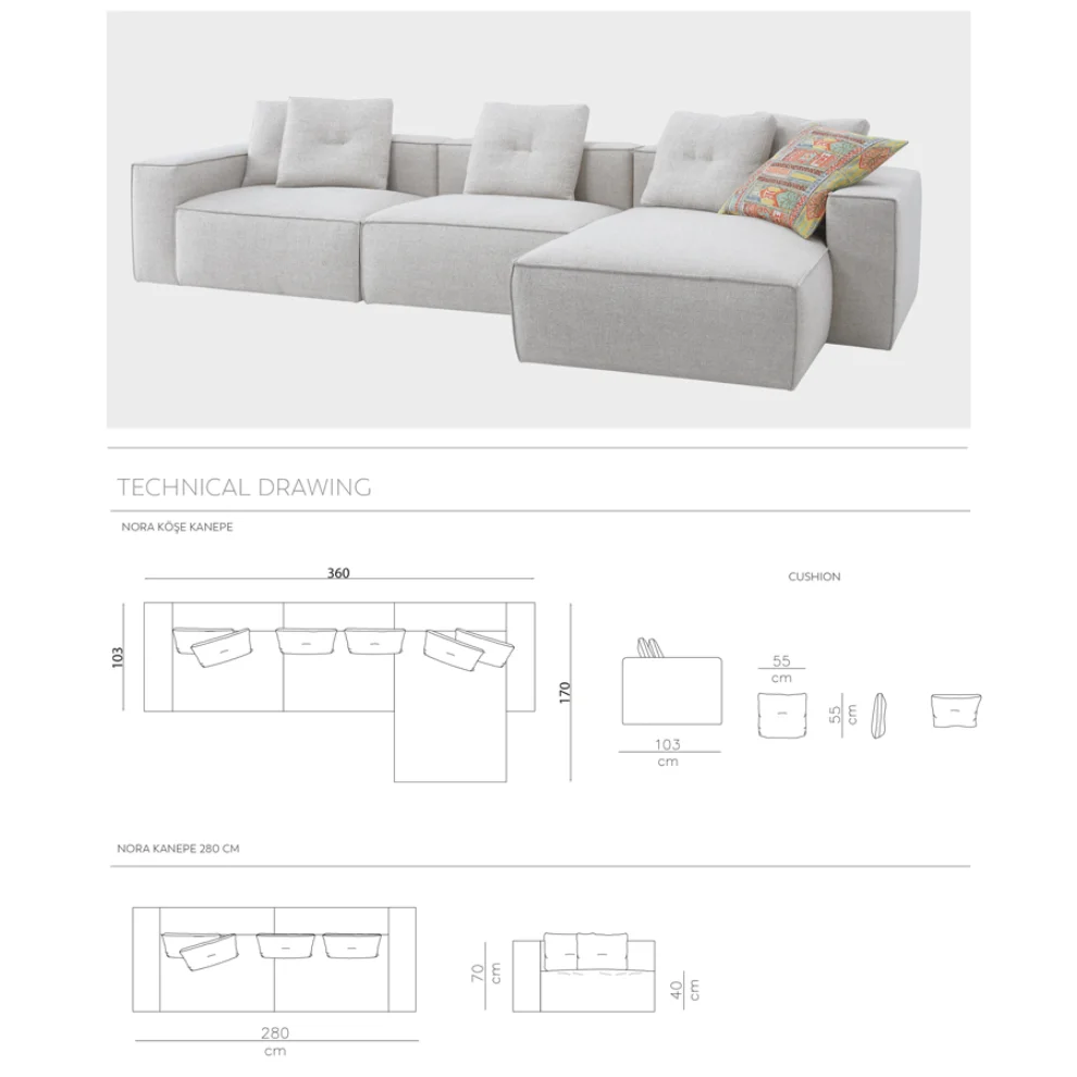 Norde Mobilya  - Nora Corner Sofa