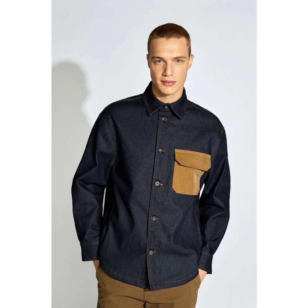 Faund - Hemp Blend Denim Shirt Jacket