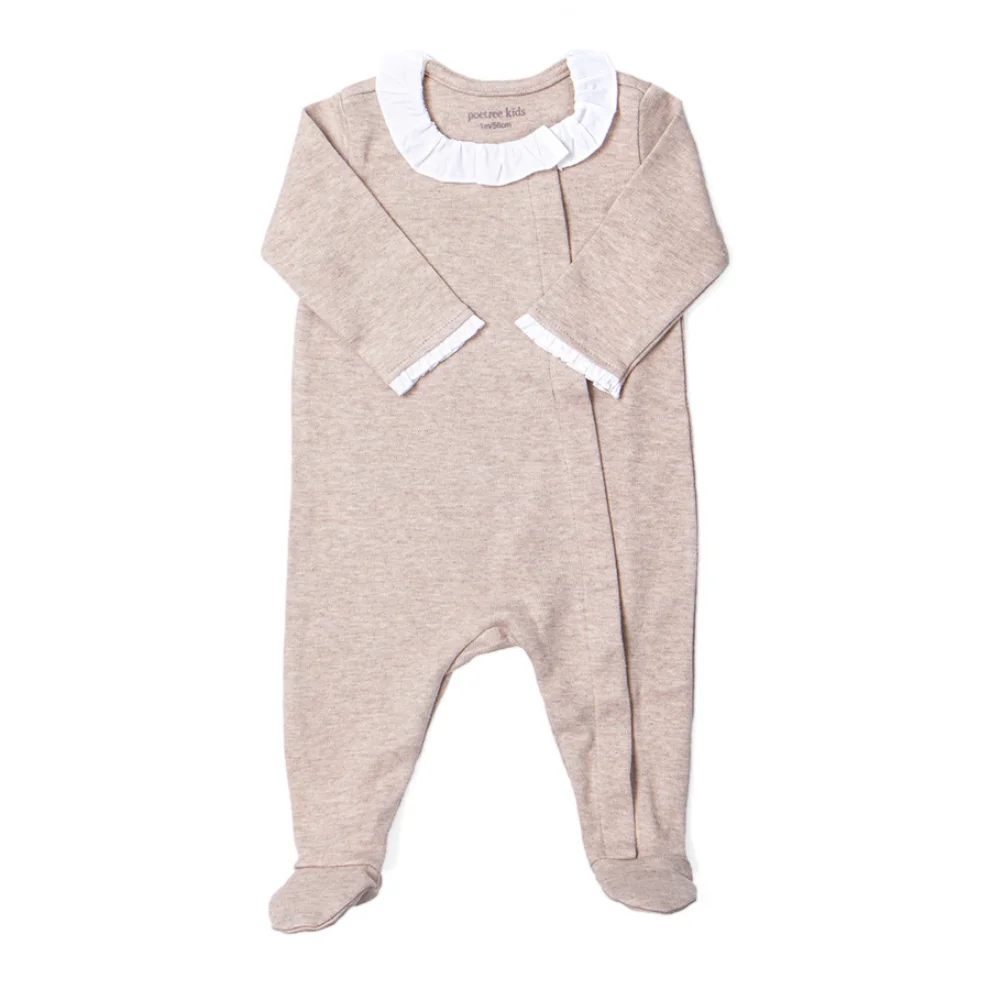 Poetree Kids - Baby Suit With Poplin Collar Chevron 