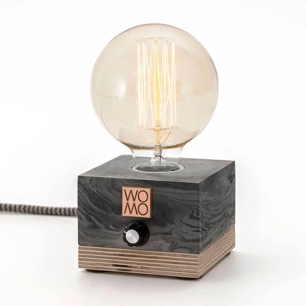 Womodesign - Concrete Table Lamp With Dimmer - V