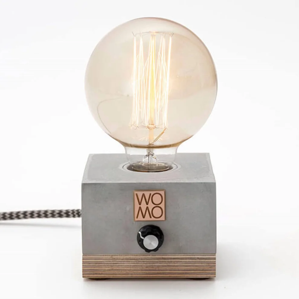 Womodesign - Concrete Table Lamp With Dimmer - VII