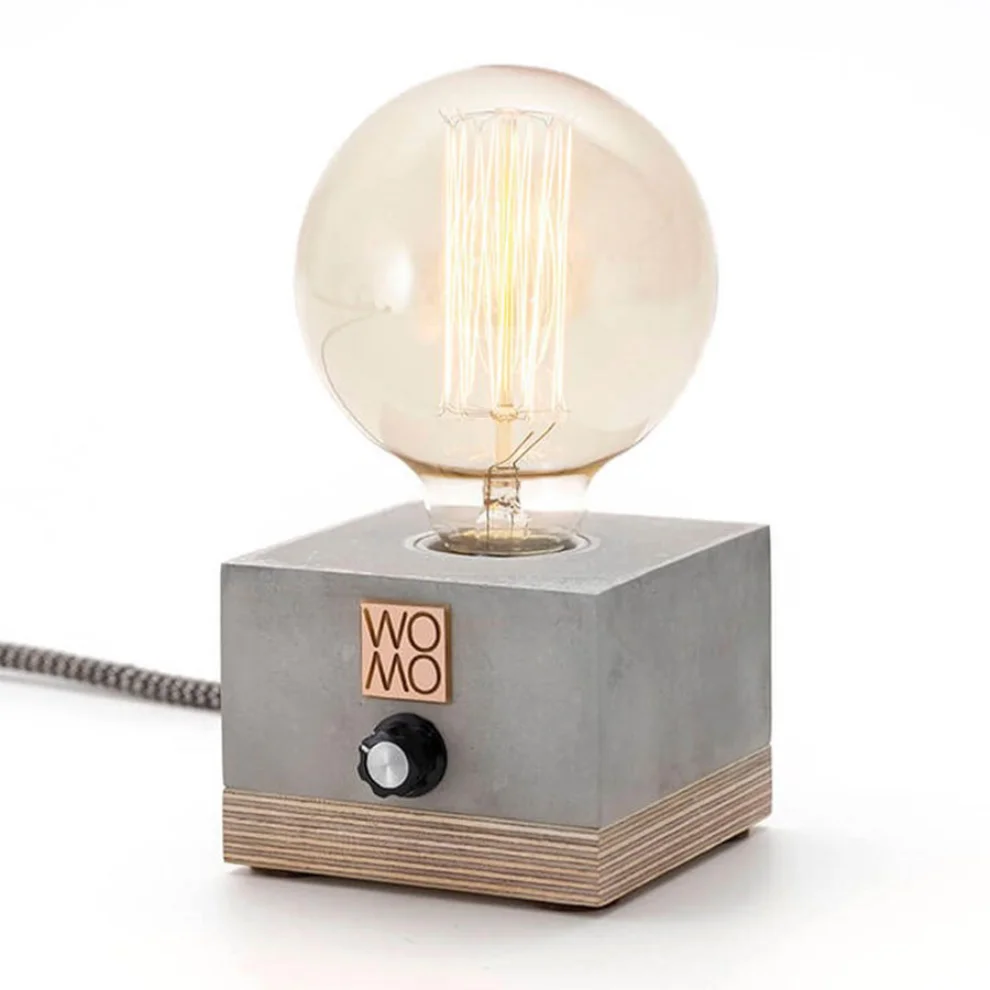 Womodesign - Concrete Table Lamp With Dimmer - VII