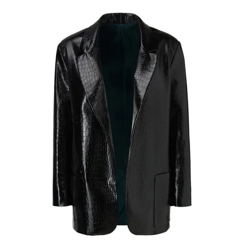 STUDIORARE - Gamora' Croc Effect Blazer Jacket