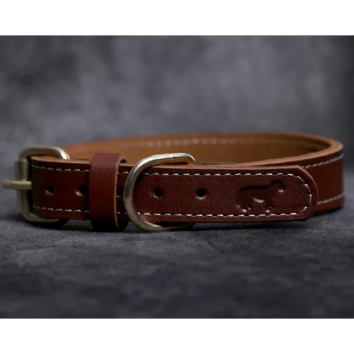 Asky&Erd Pet Stuff Co. - Tan Leather Collar